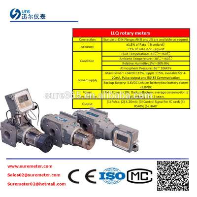 Low cost Intelligent gas Roots Flow Meter manufacture in china