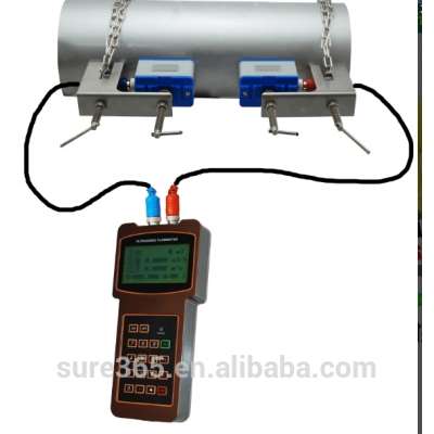 Portable water clamp on ultrasonic flow meter